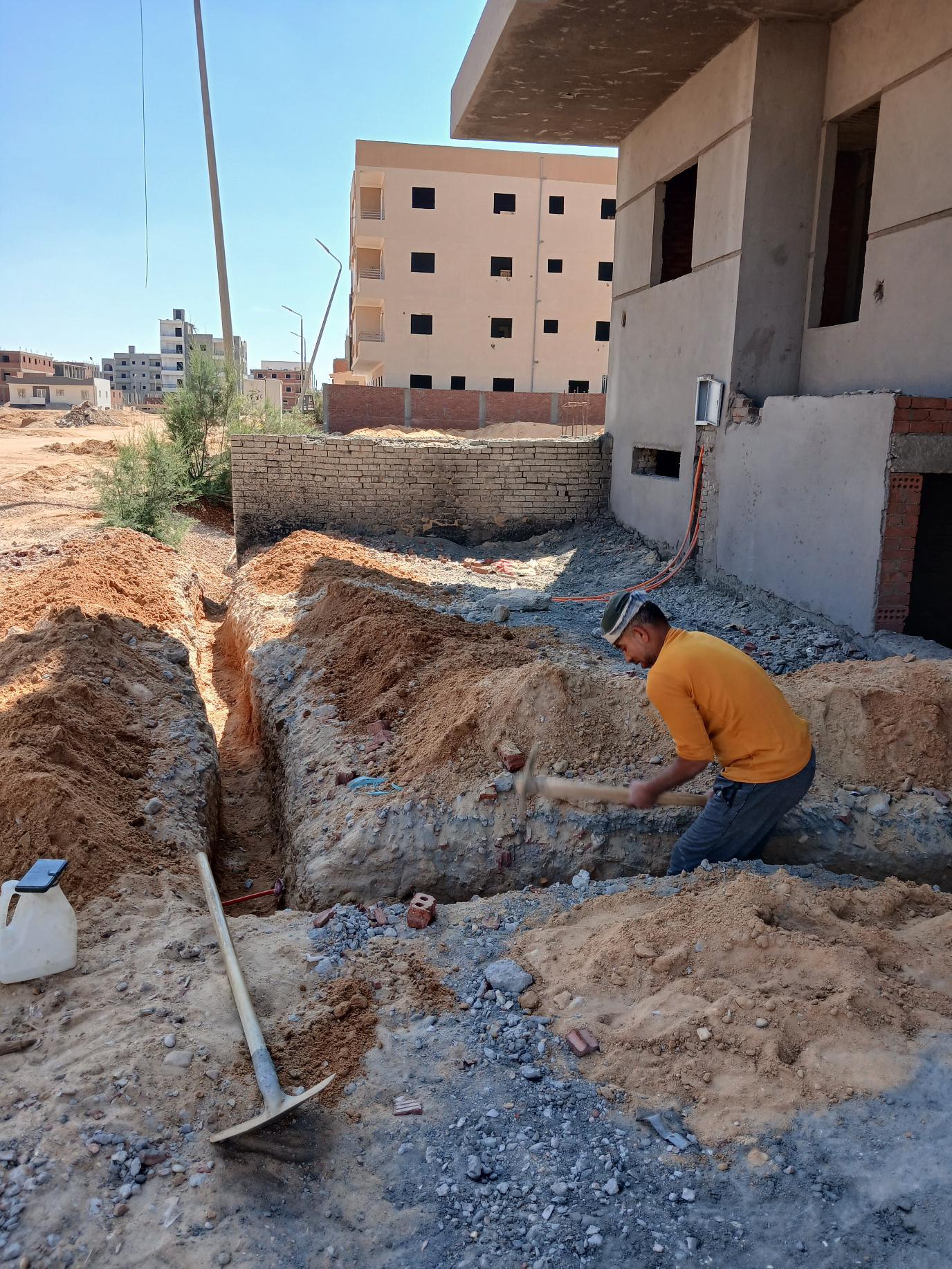 Construction stage Plumbing works