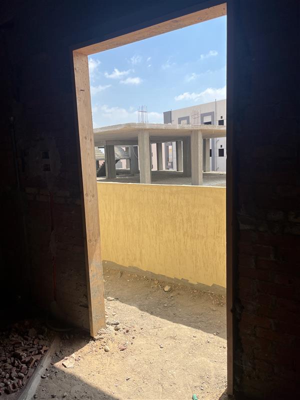 Construction stage Wooden door frames