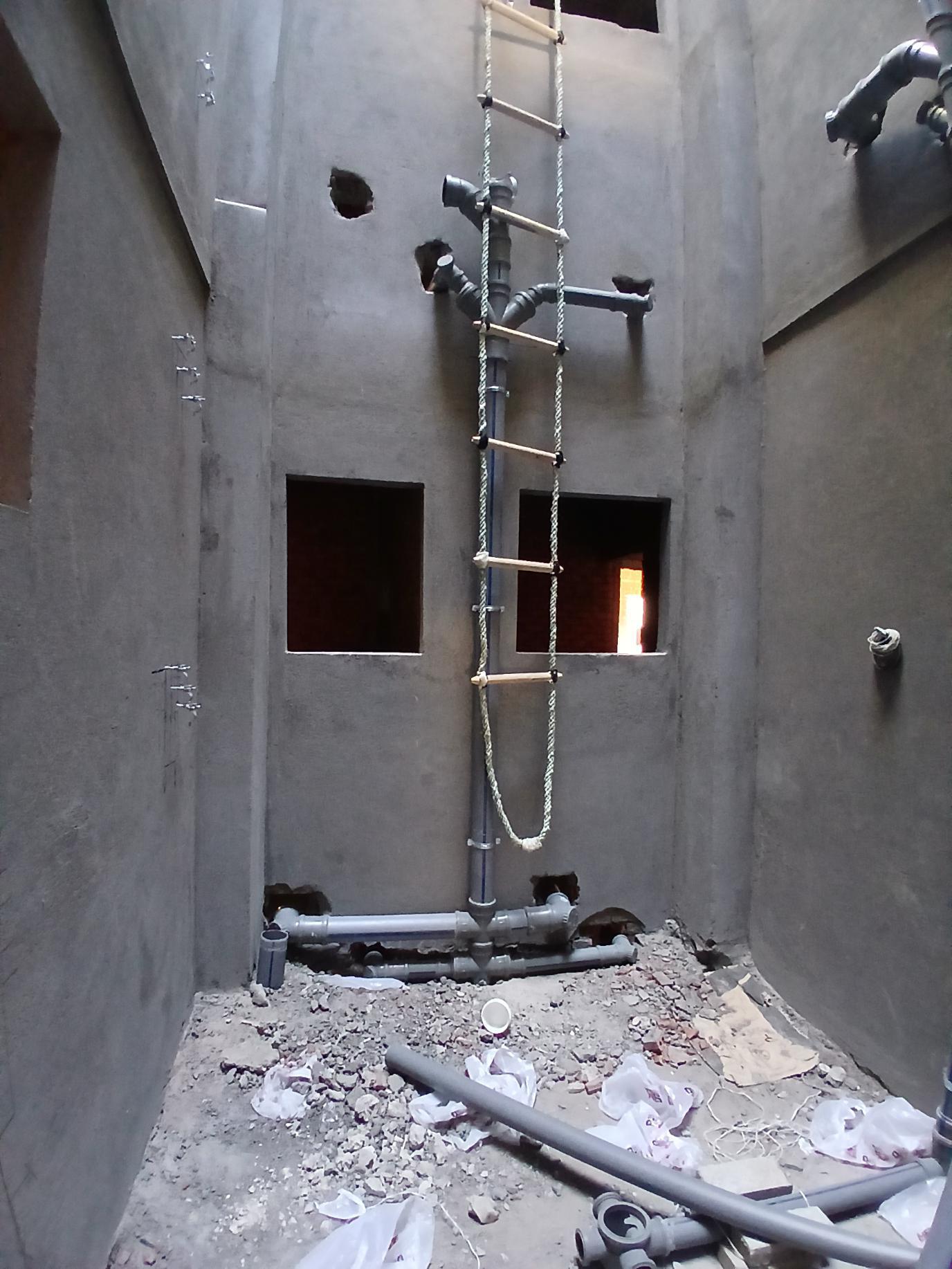 Construction stage Plumbing works