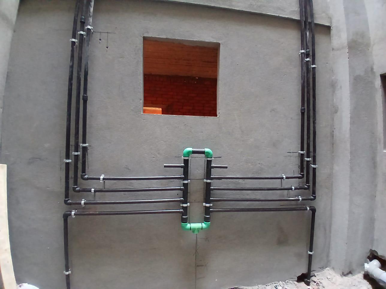 Construction stage Plumbing works