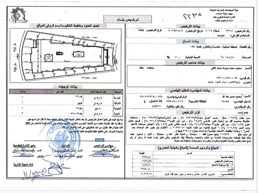 Construction stage Building permit