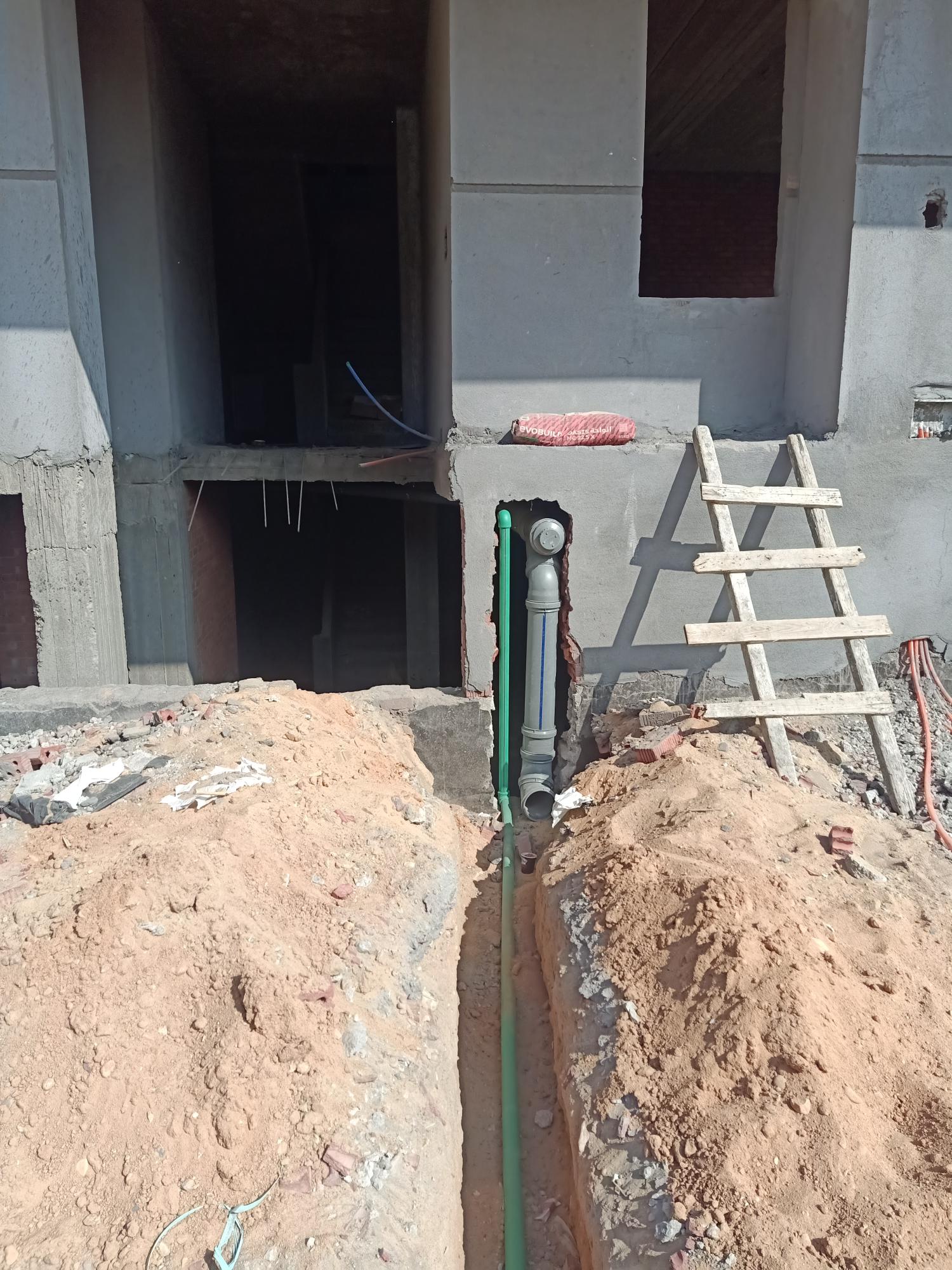 Construction stage Plumbing works