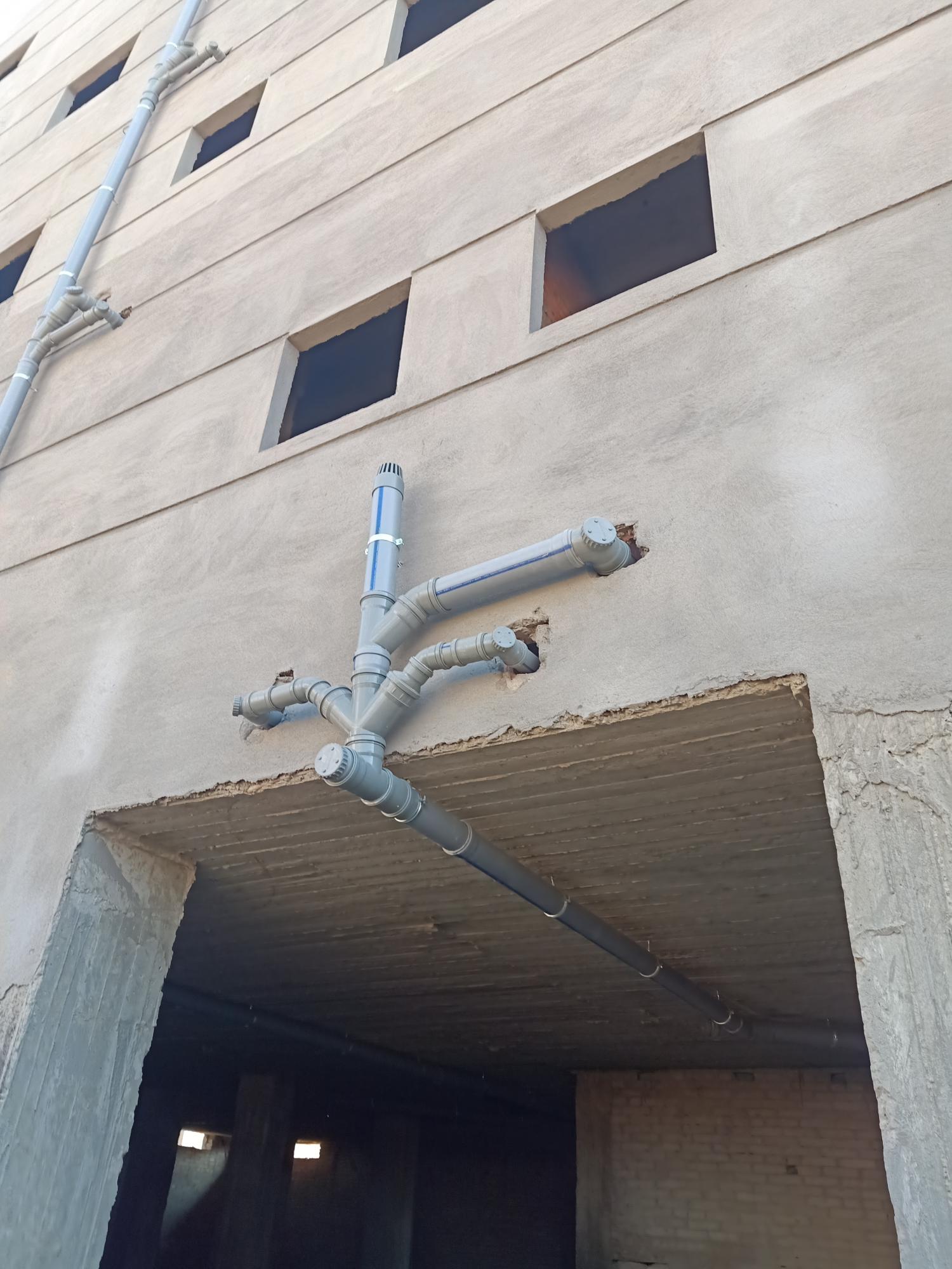 Construction stage Plumbing works