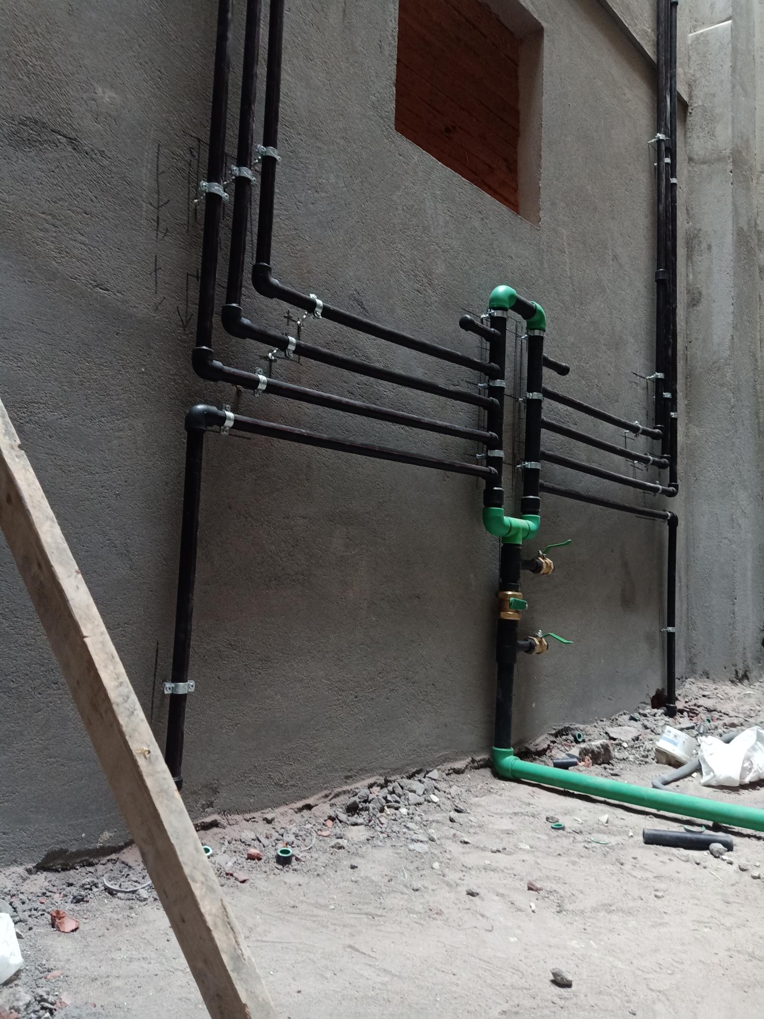 Construction stage Plumbing works
