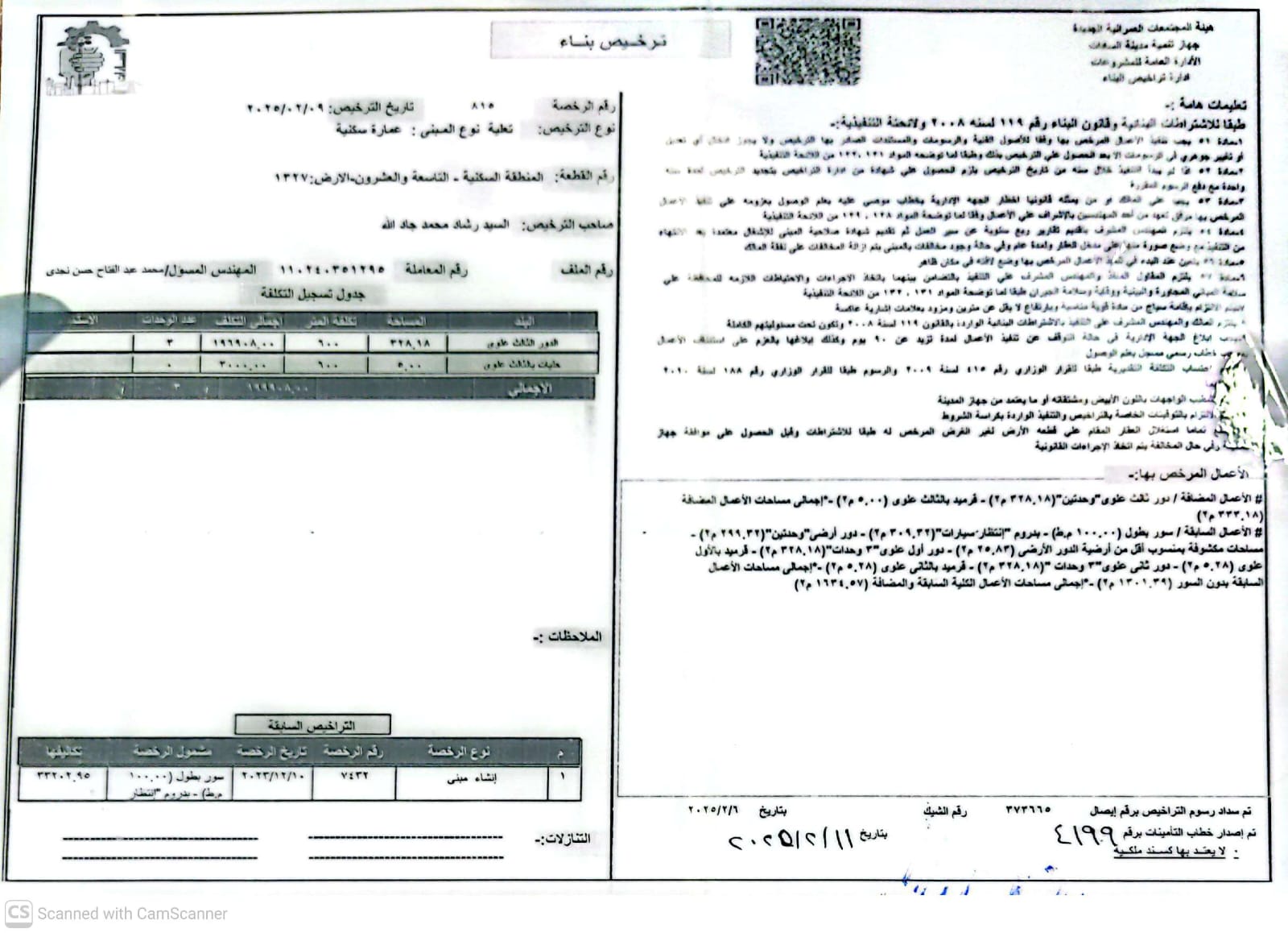 Construction stage Third-floor addition permit
