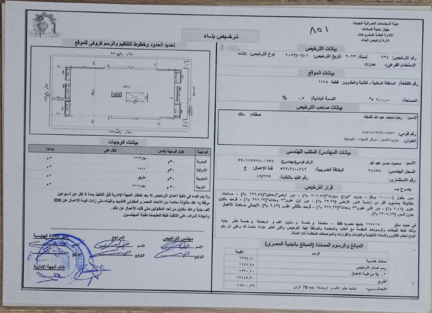 Construction stage Building permit