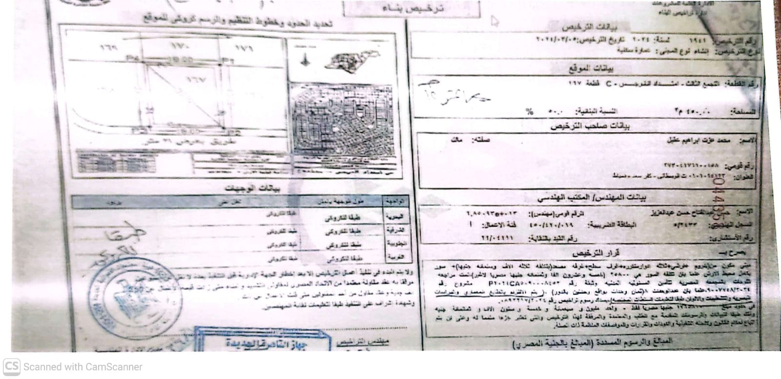 Construction stage Receiving the license