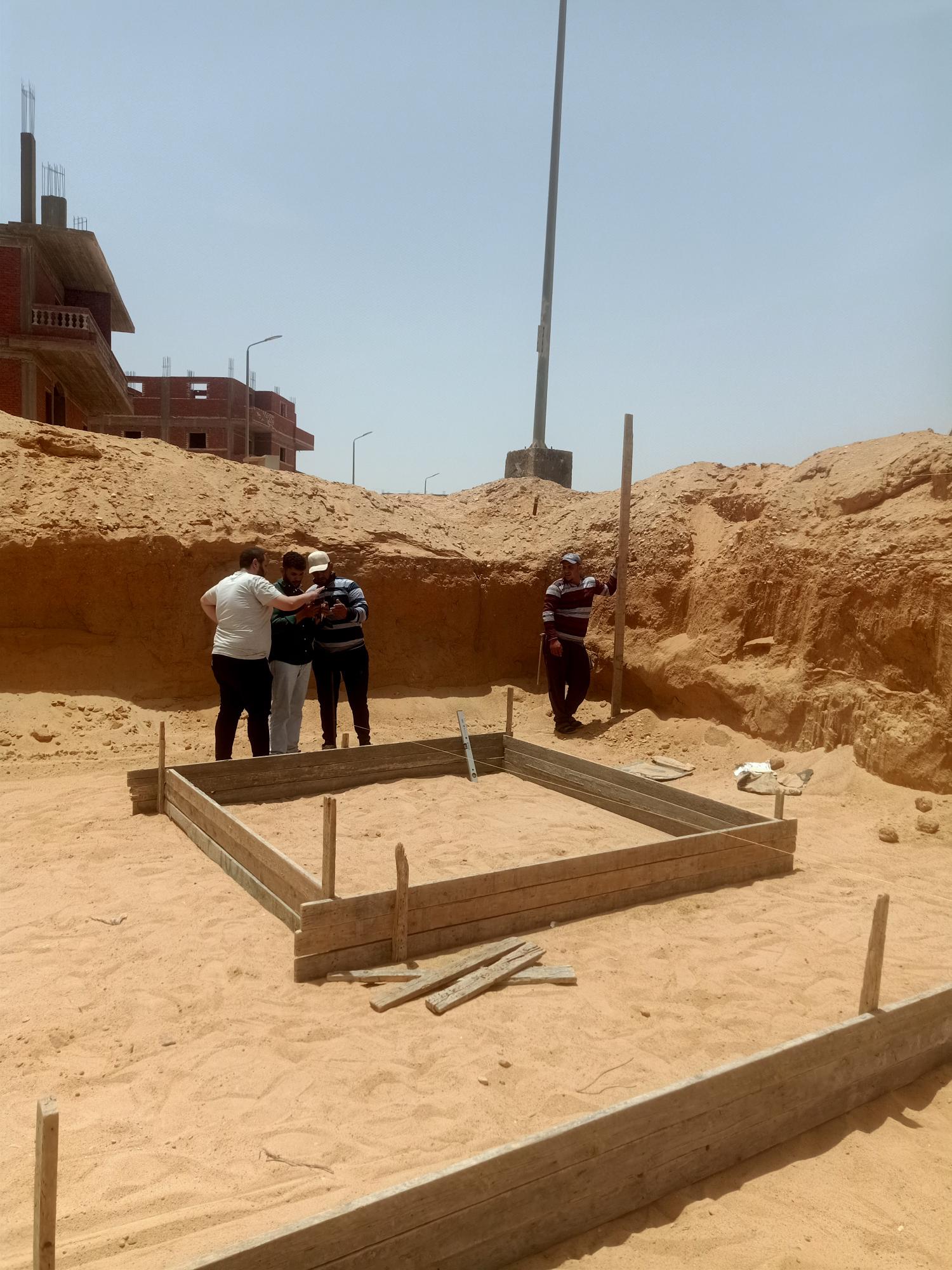 Construction stage Plain foundations