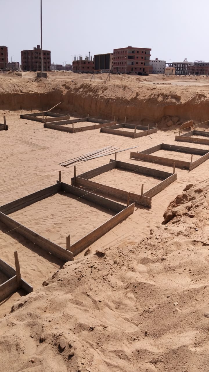 Construction stage Plain foundations
