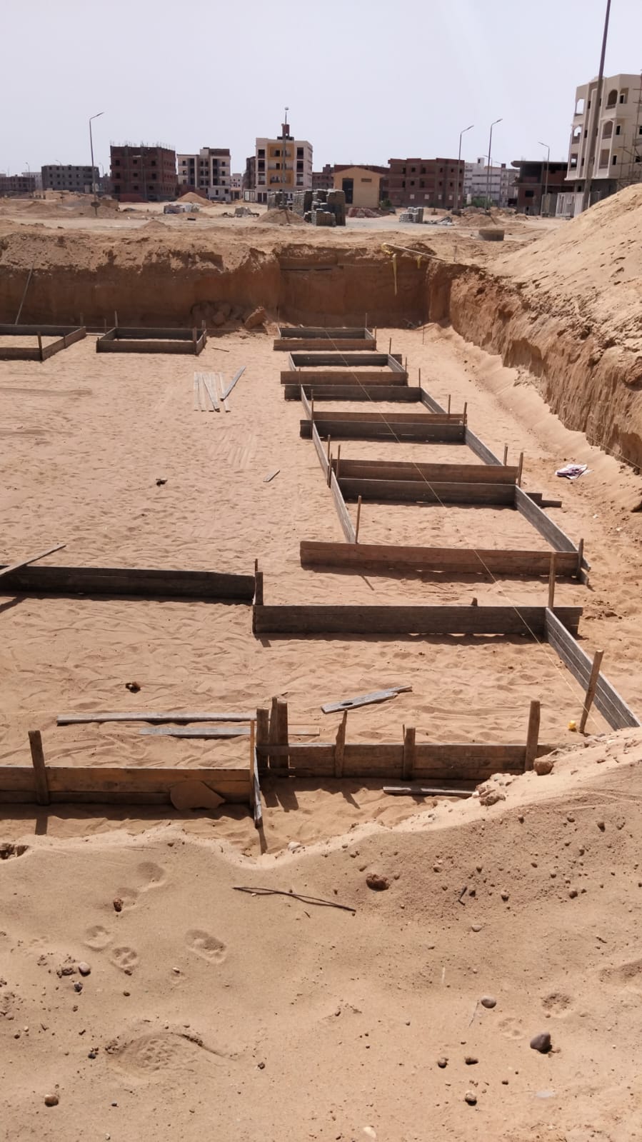 Construction stage Plain foundations