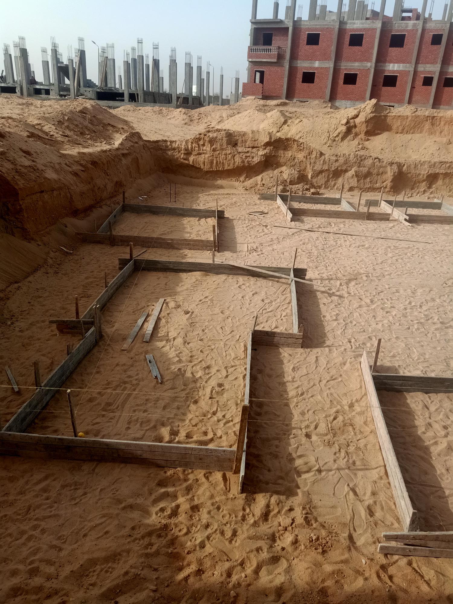 Construction stage Plain foundations