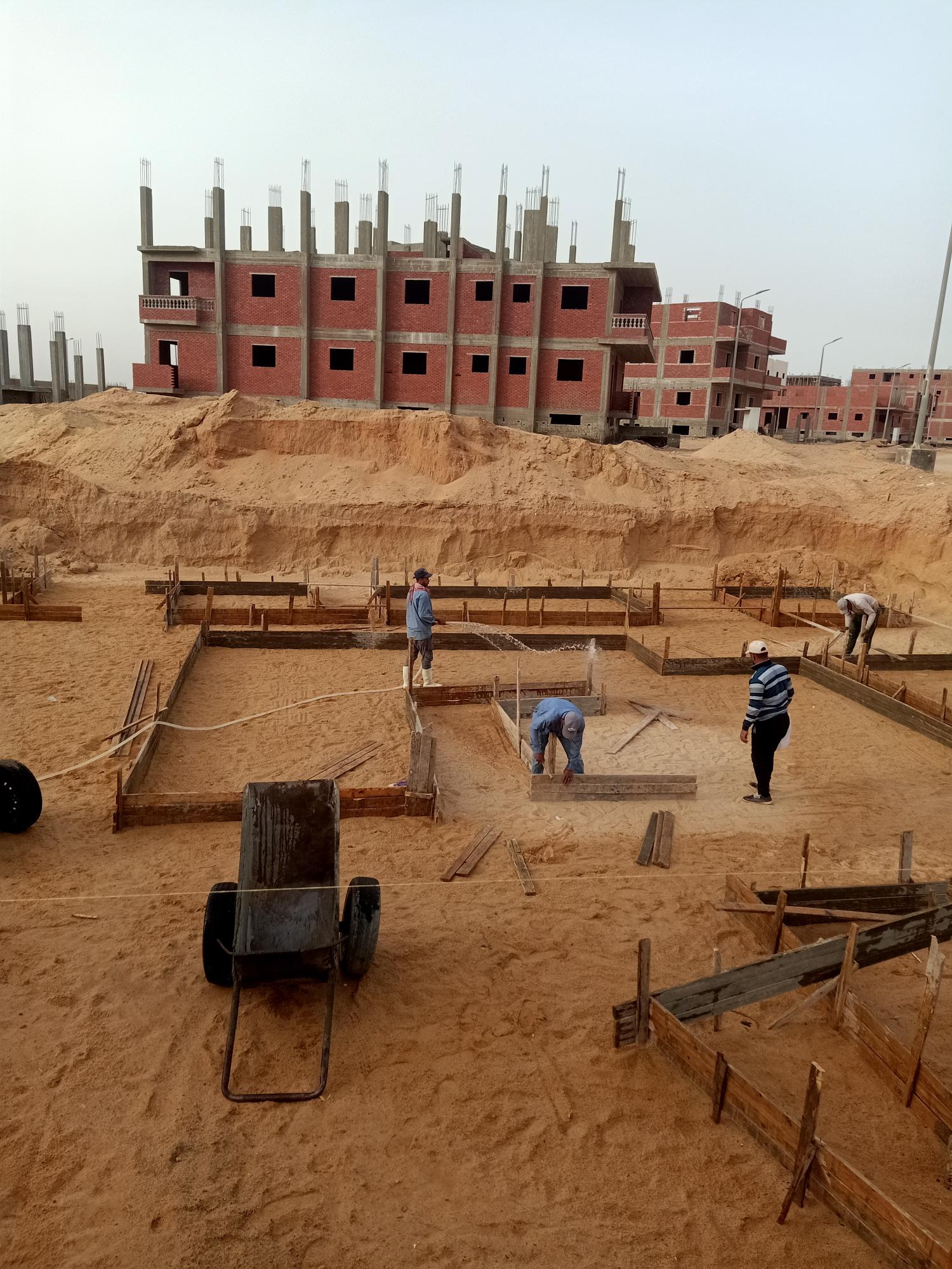 Construction stage Plain foundations