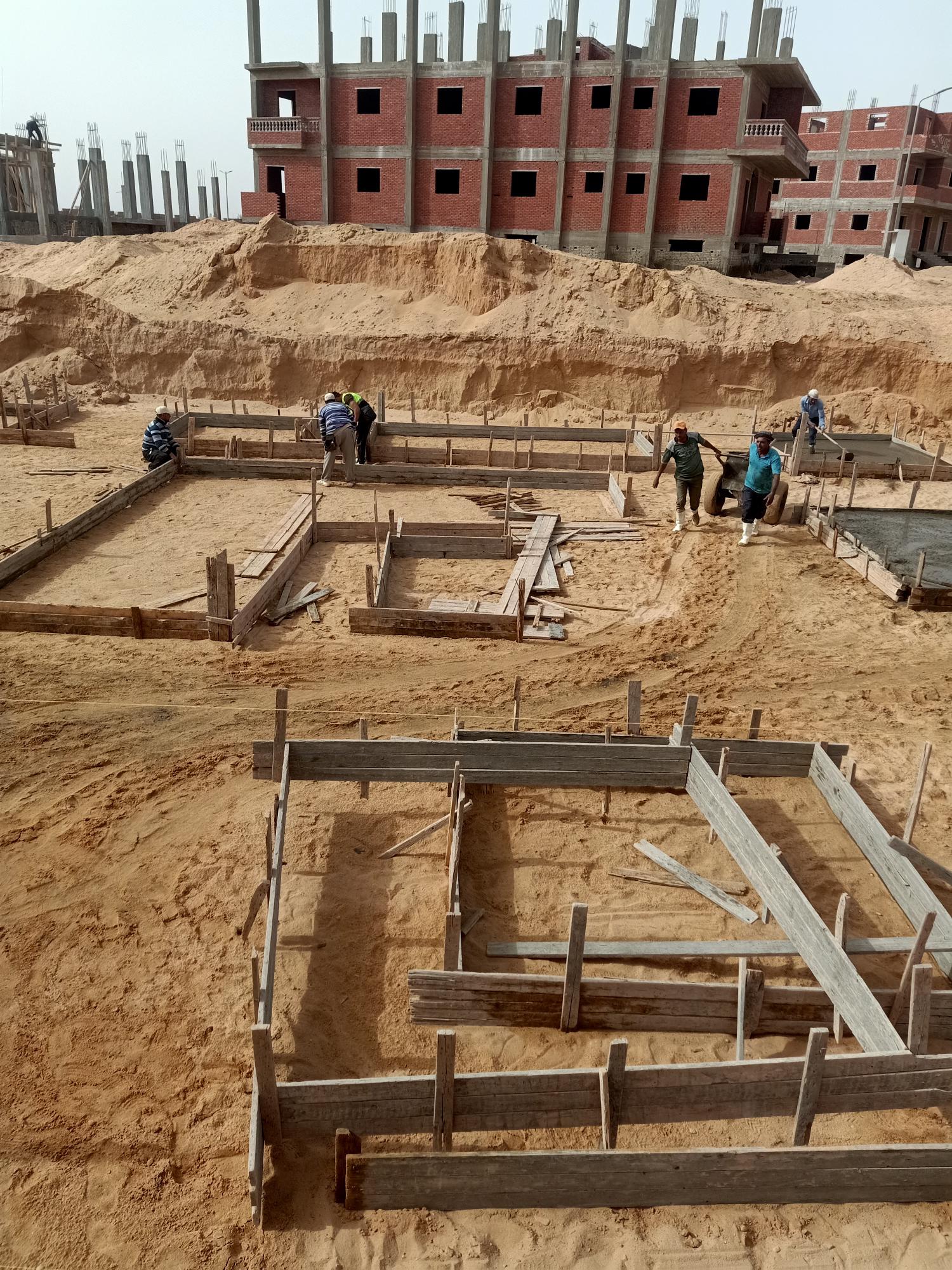 Construction stage Plain foundations