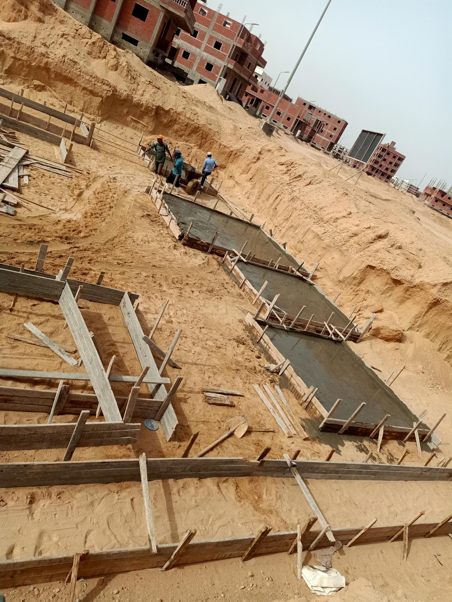 Construction stage Plain foundations
