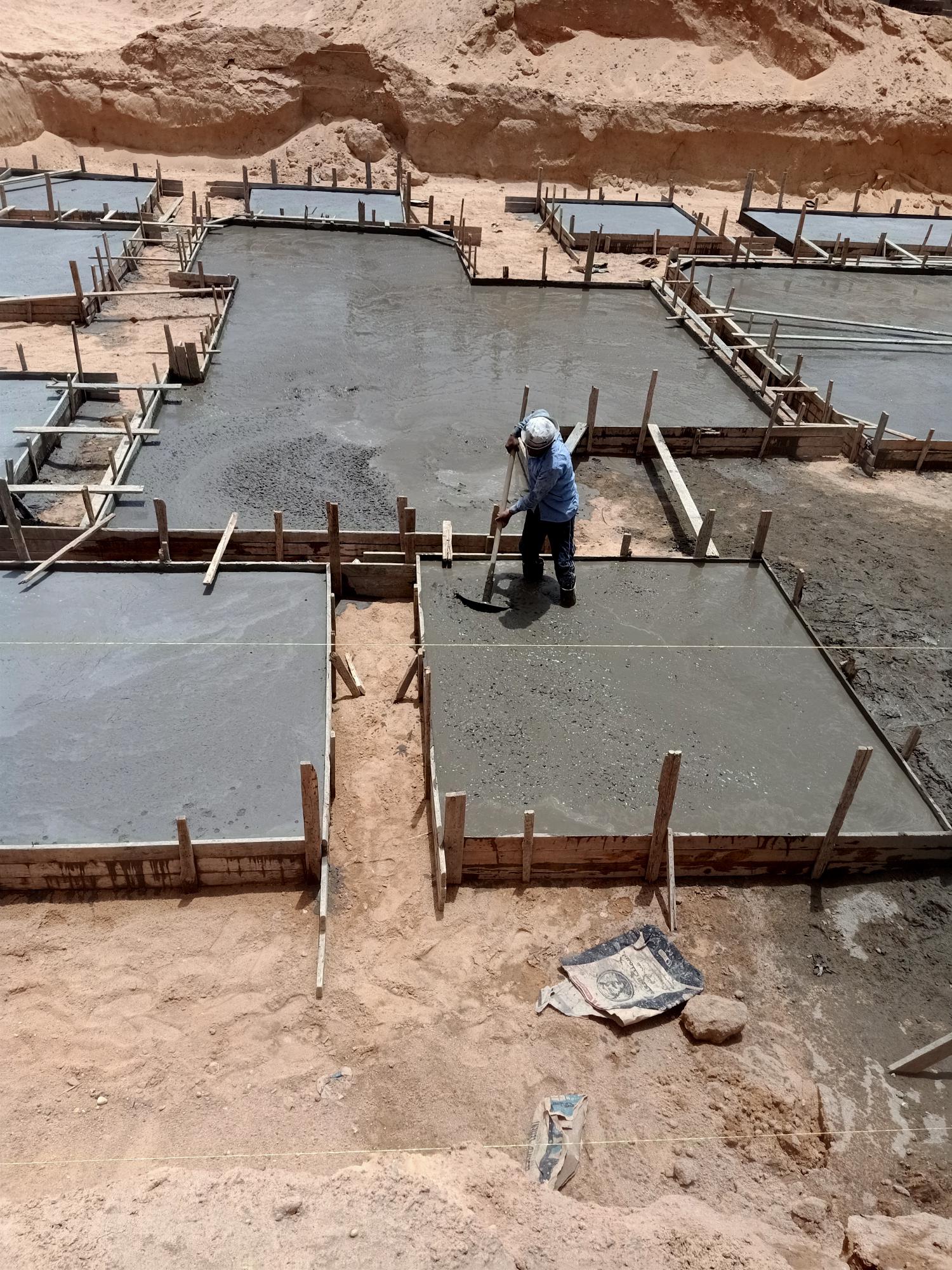 Construction stage Plain foundations