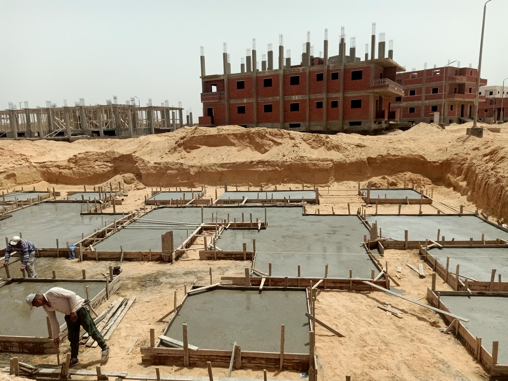 Construction stage Plain foundations