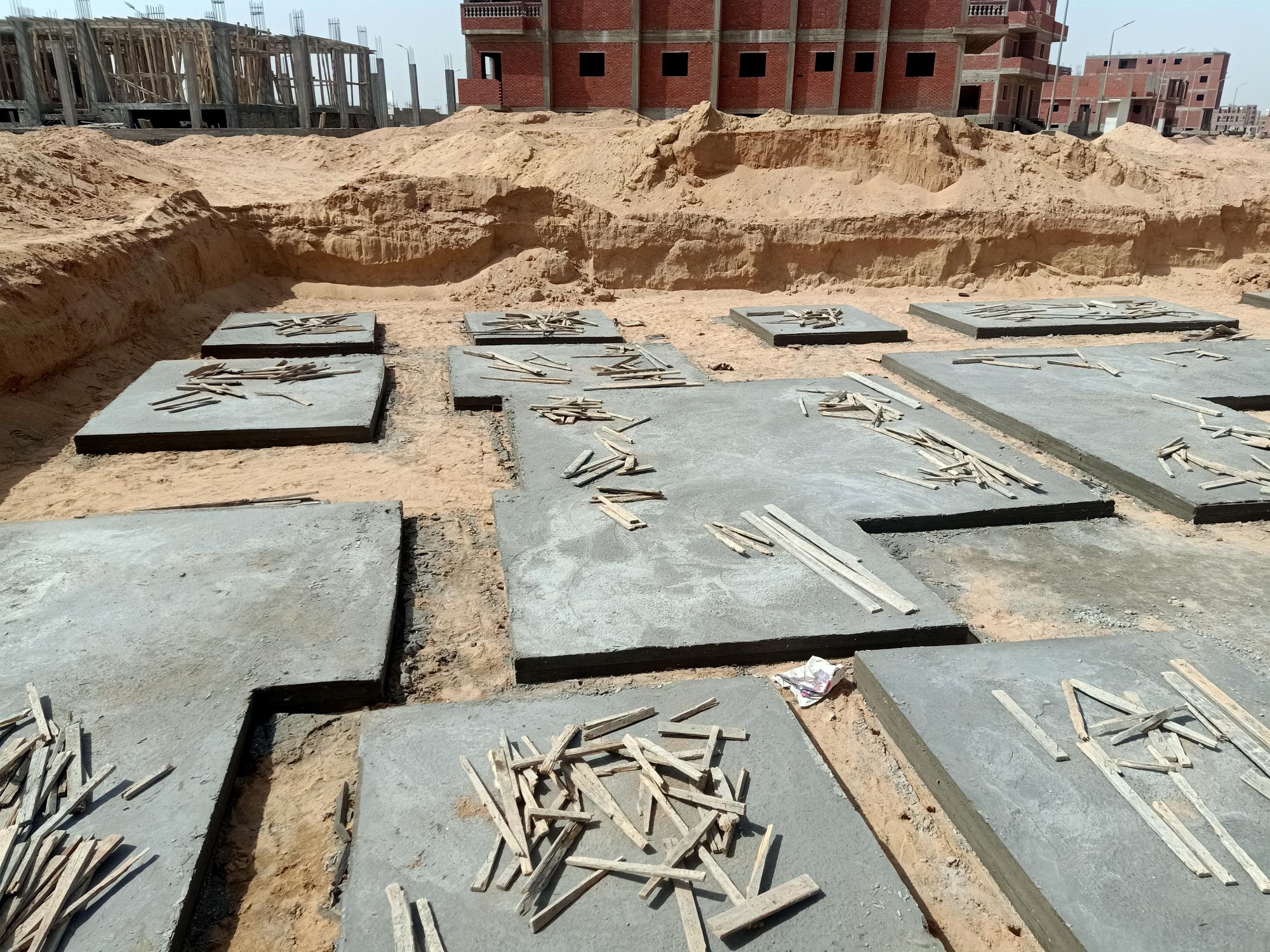 Construction stage Plain foundations