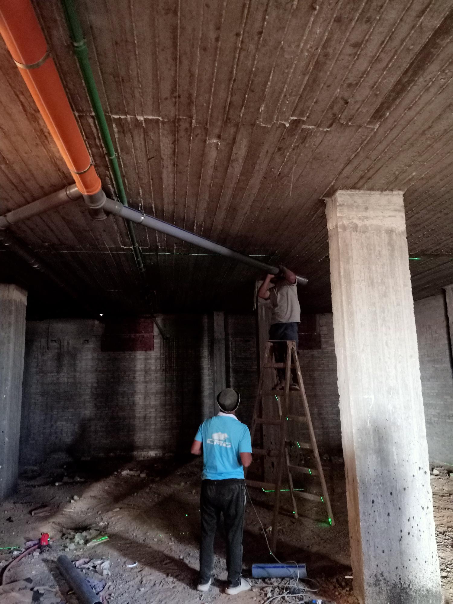 Construction stage Plumbing works