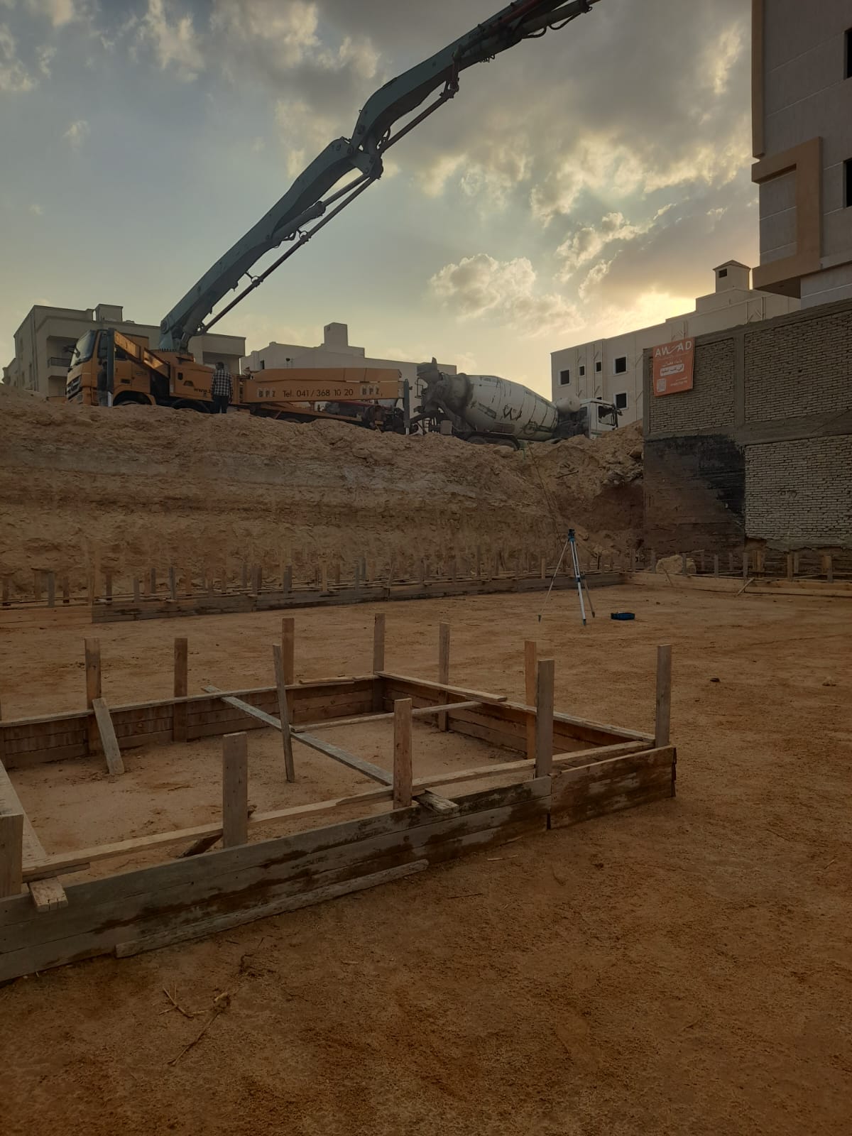 Construction stage Plain foundations