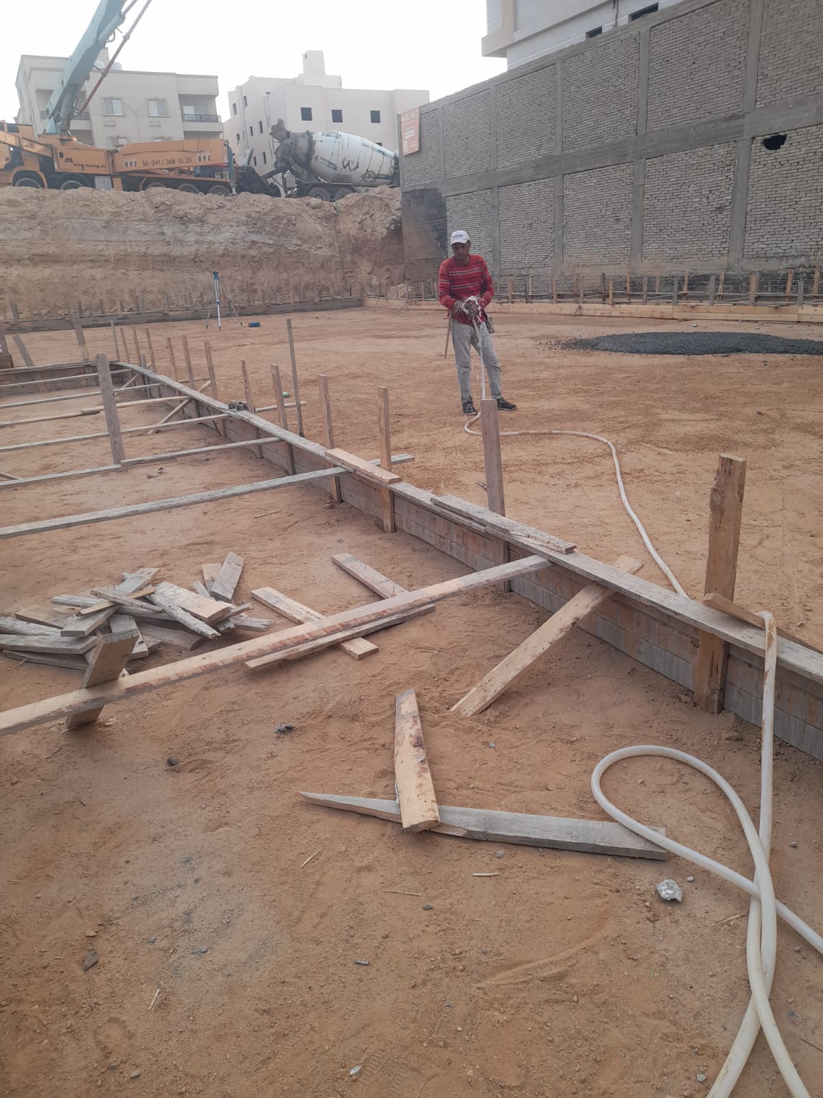 Construction stage Plain foundations