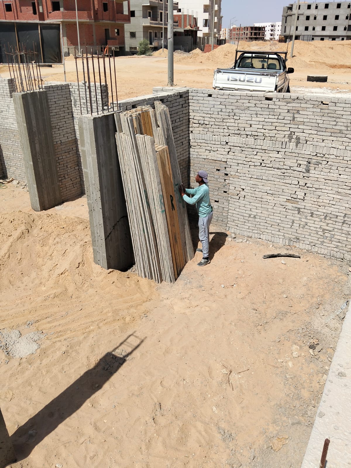 Construction stage Basement slab