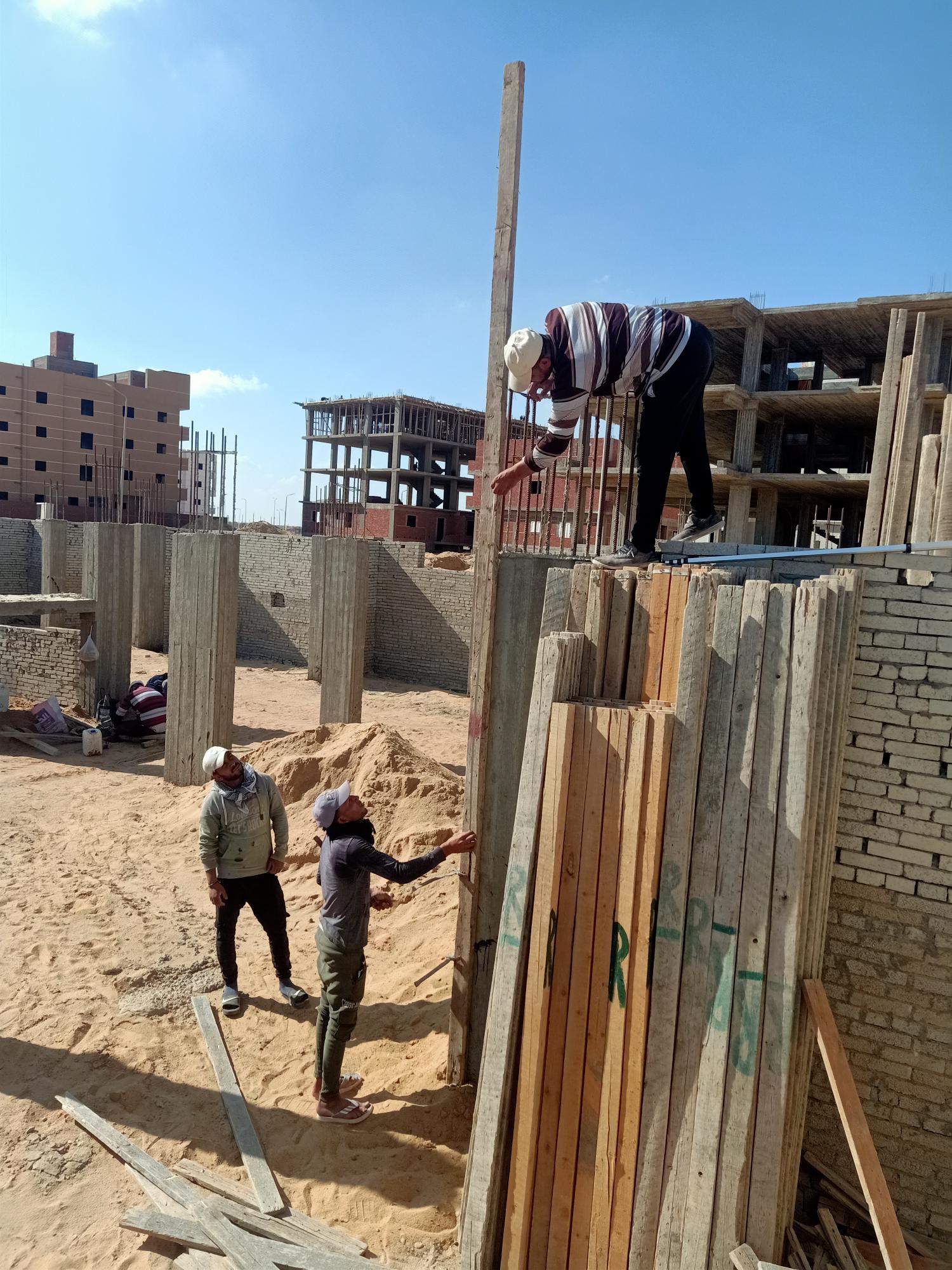 Construction stage Basement slab