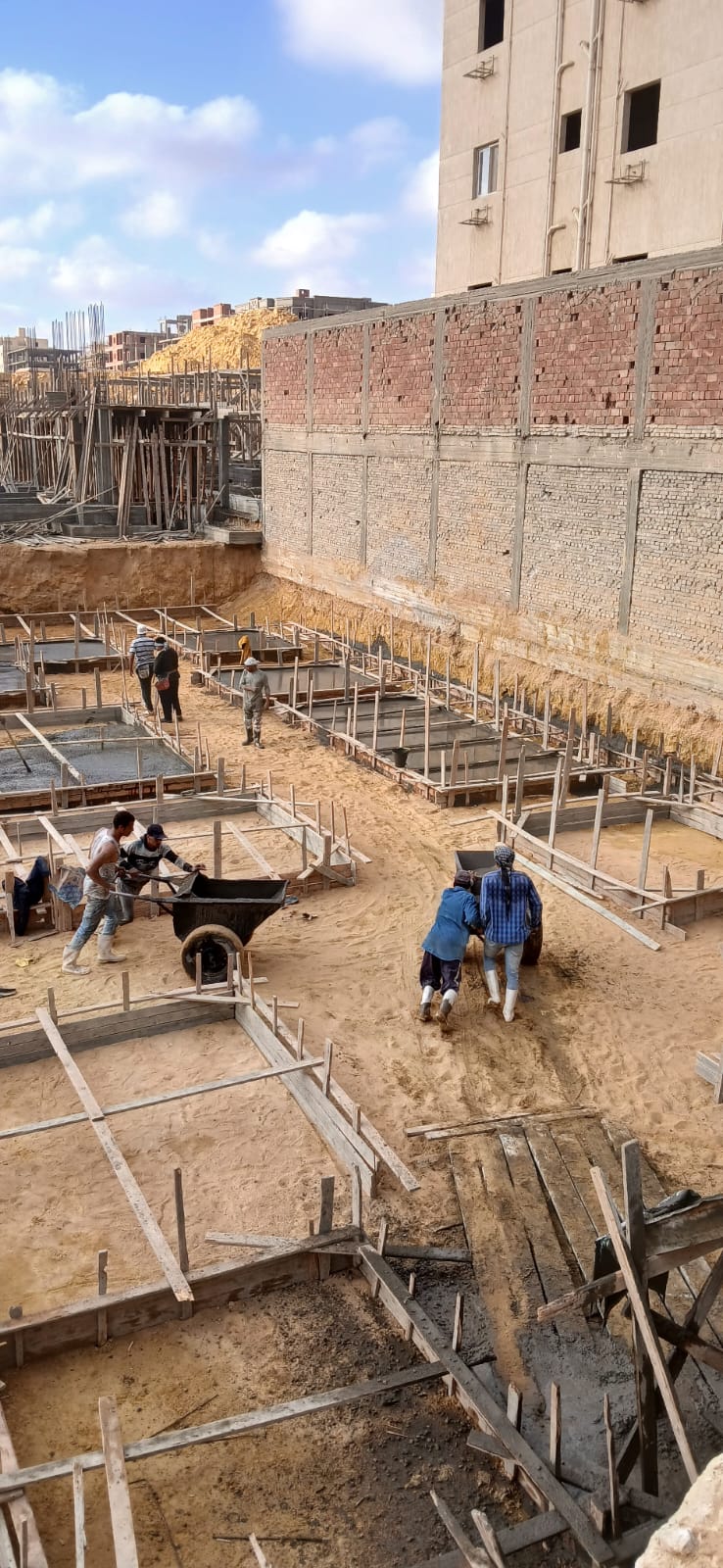 Construction stage Plain foundations