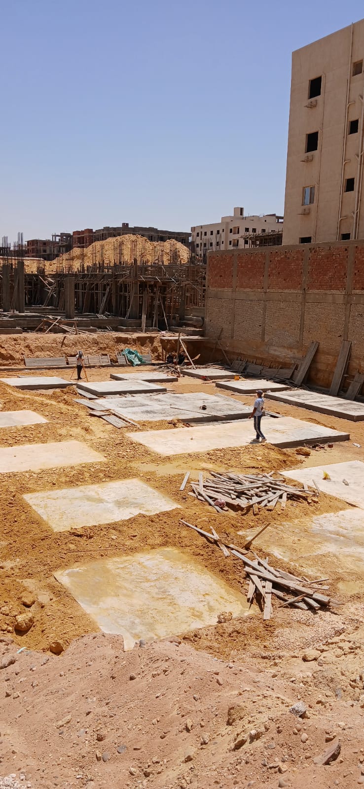 Construction stage Reinforced foundations