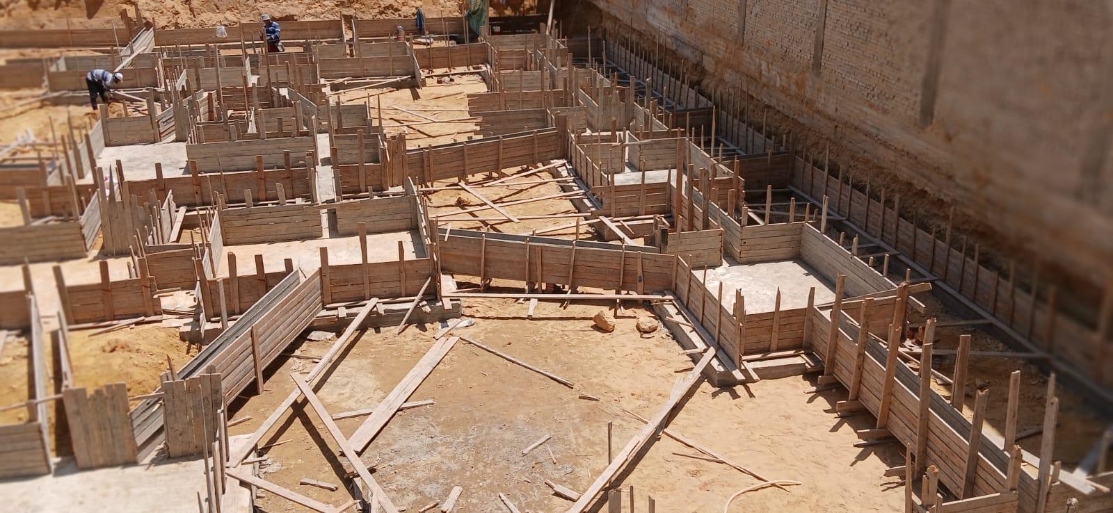 Construction stage Reinforced foundations