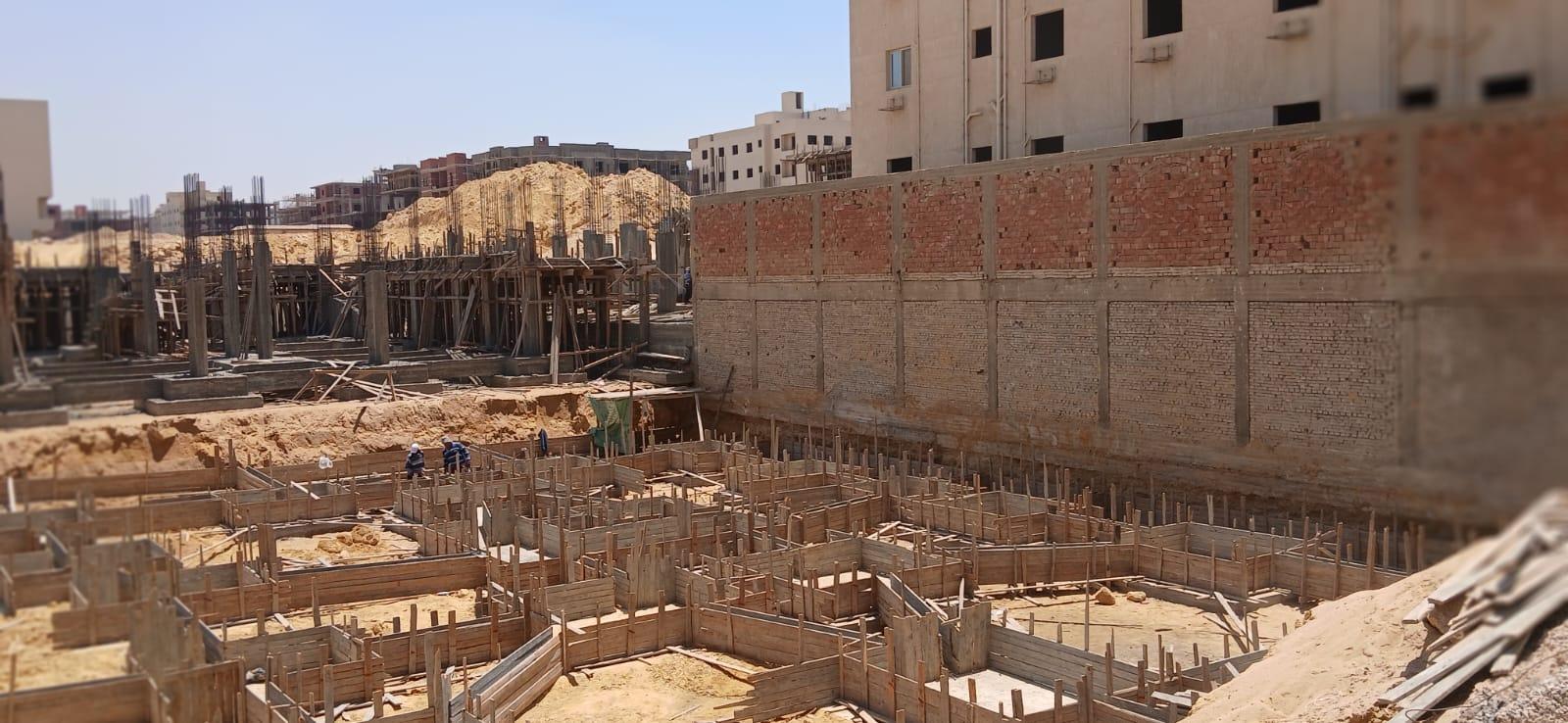 Construction stage Reinforced foundations