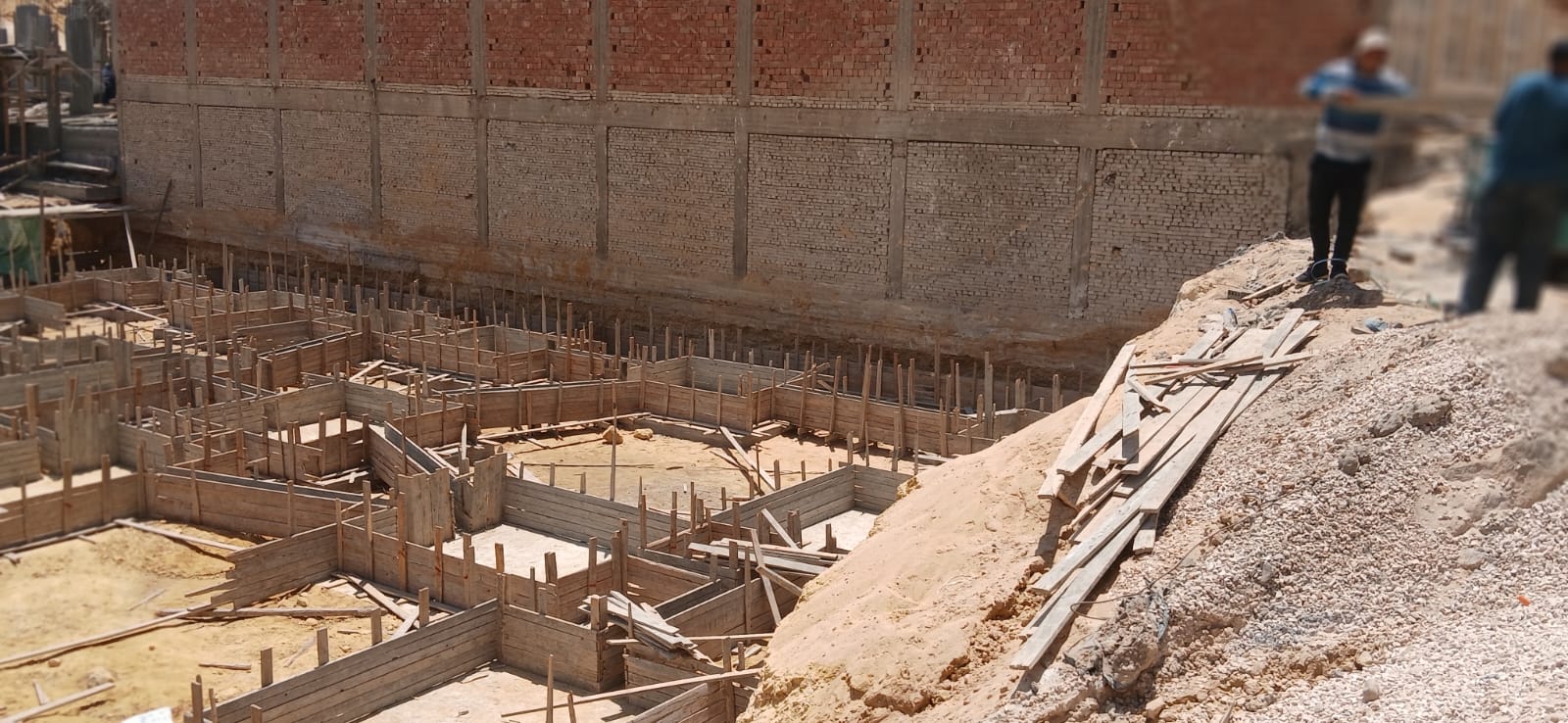 Construction stage Reinforced foundations