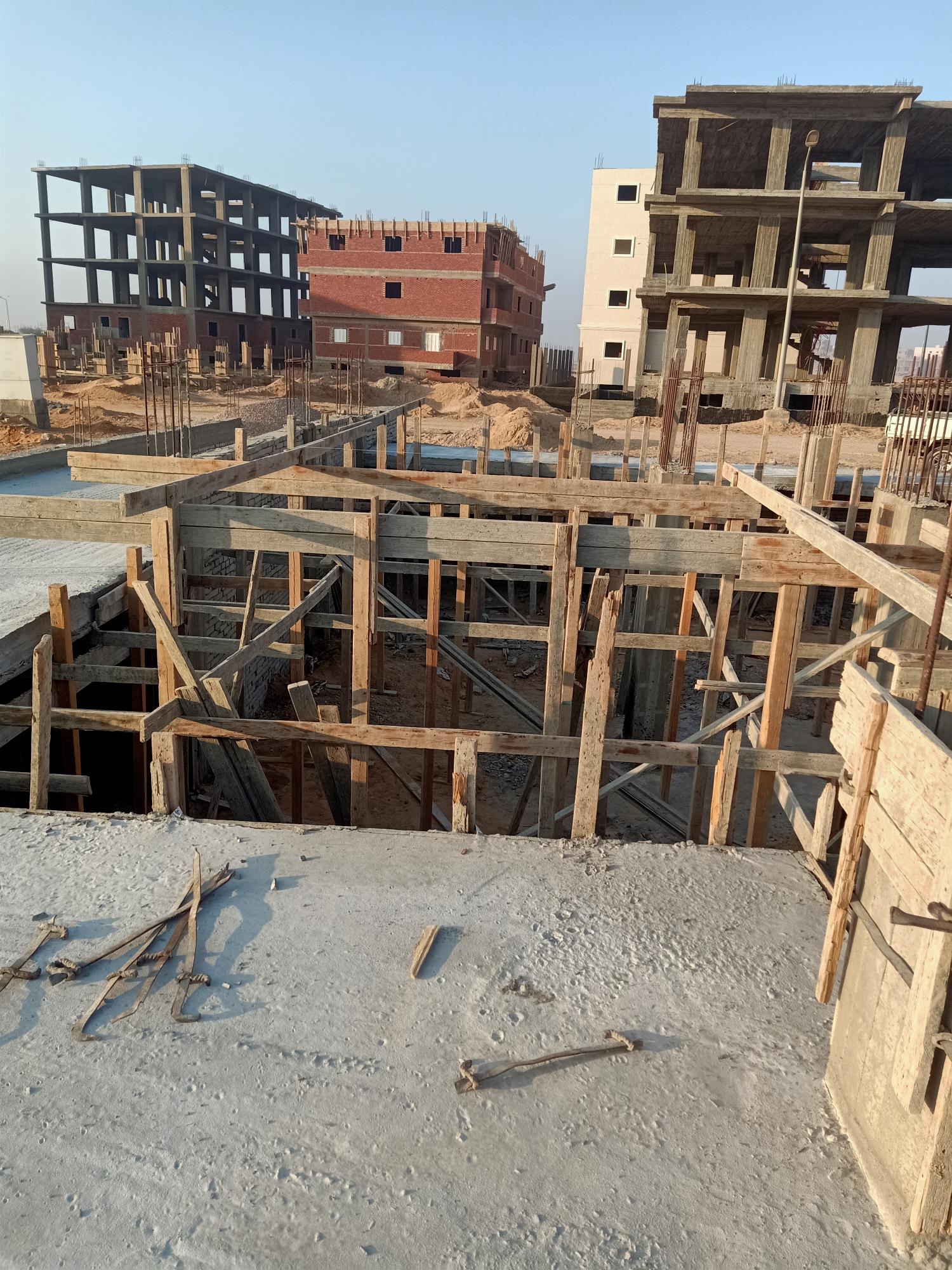 Construction stage Basement slab