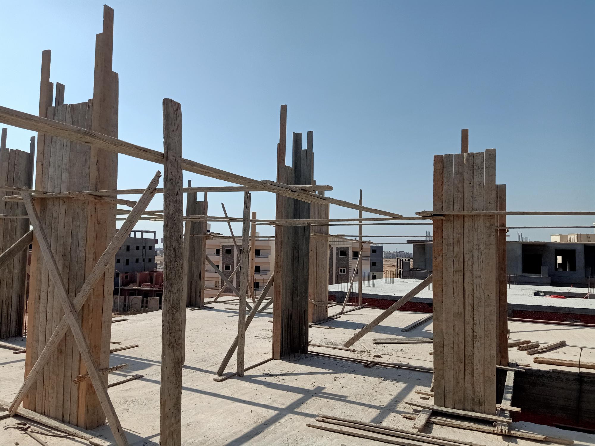 Construction stage Third floor columns