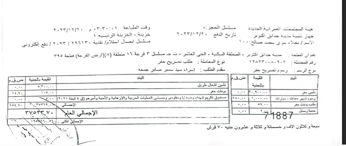 Construction stage Excavation permit